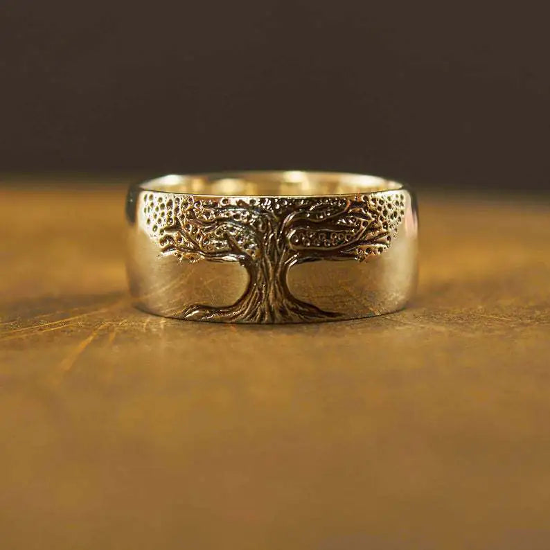 Elegant Tree of Life Art Ring
